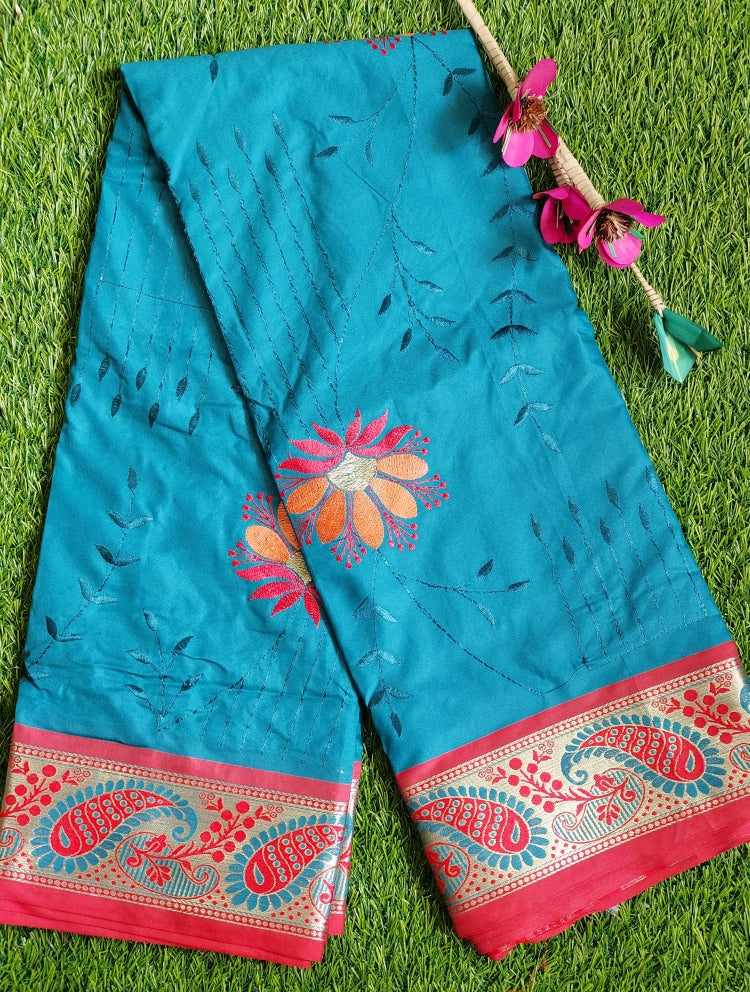 Mercerised Cotton Silk Saree