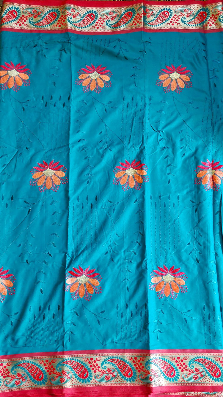 Mercerised Cotton Silk Saree