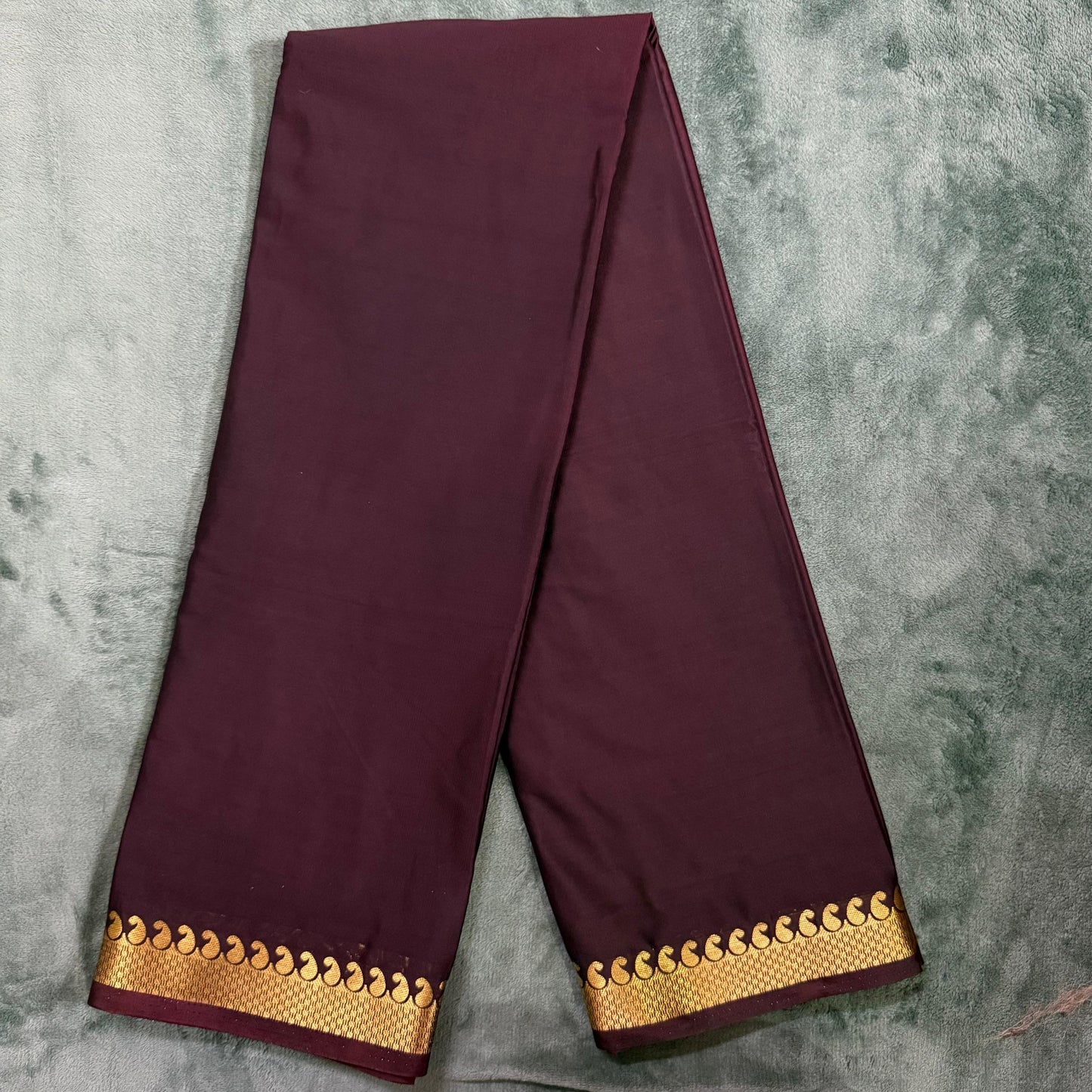 Semi Mysore Crepe Silk Saree