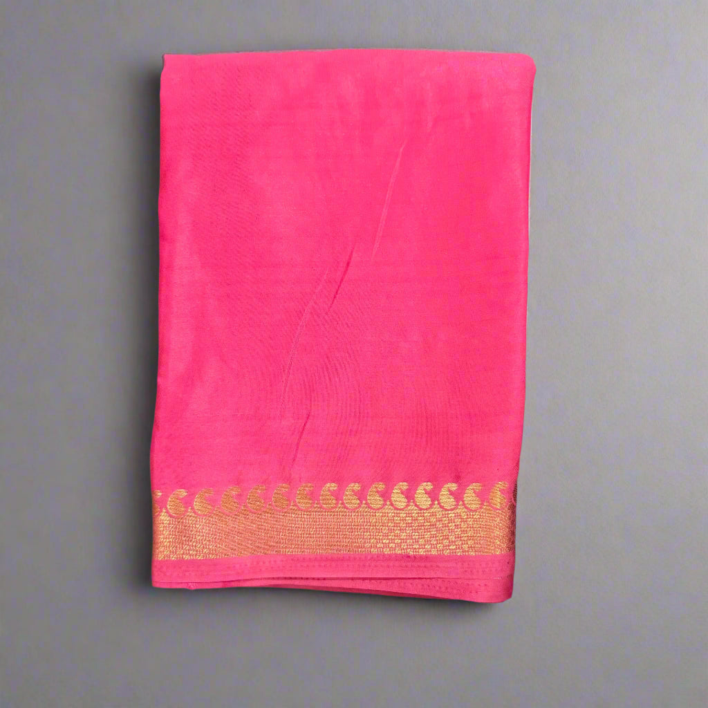Semi Mysore Crepe Silk Saree