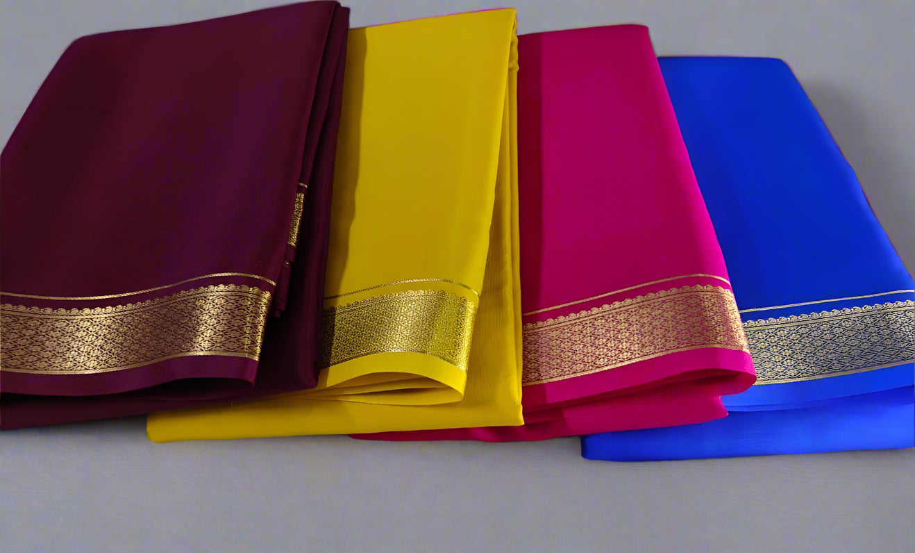 Pure Mysore Crepe Silk Saree