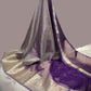 Purple Banarasi Handwoven Tissue silk Saree