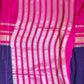 Purple and pink saree with a checkered pattern