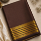 Brown Mysore Semi Silk Saree