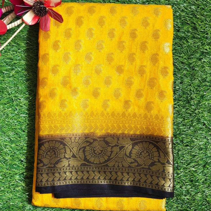 Semi Khaddi Georgette Saree