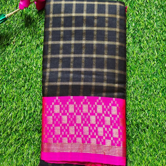 Checks Silk Saree