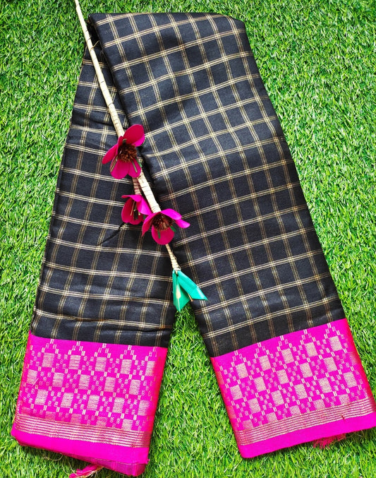 Checks Silk Saree