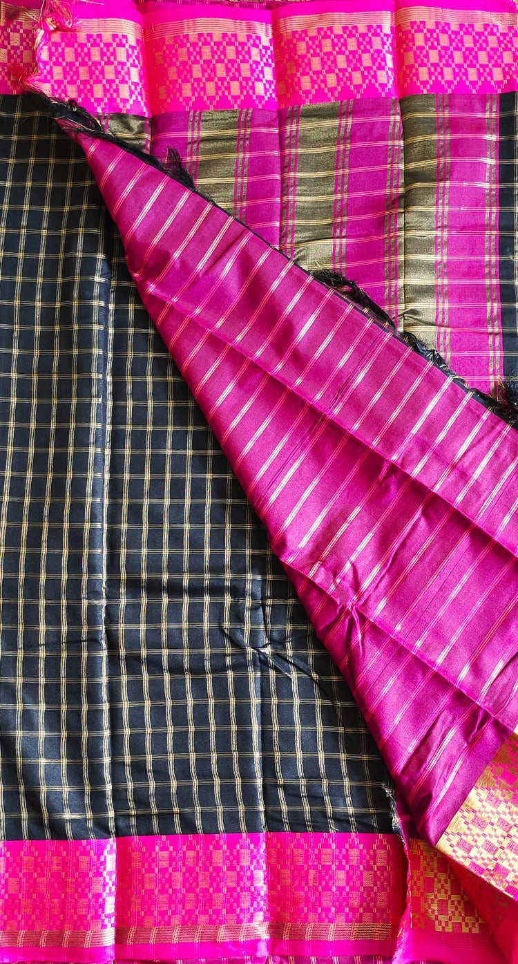 Checks Silk Saree