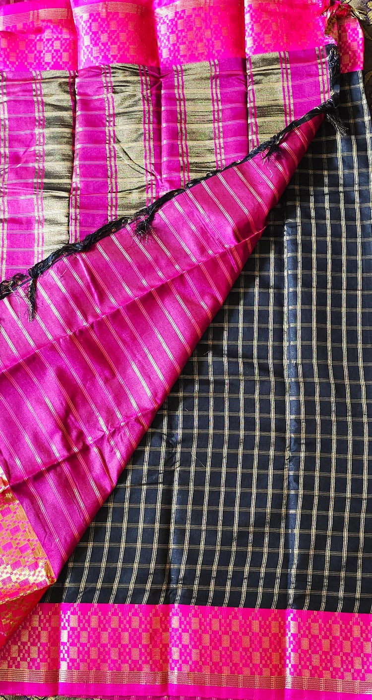 Checks Silk Saree