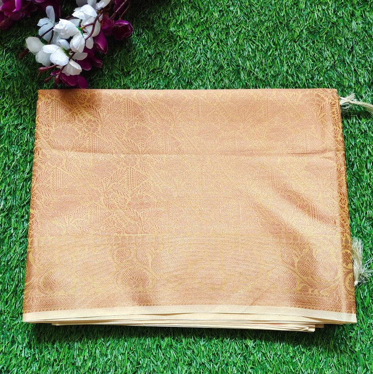 Golden Semi Silk Saree