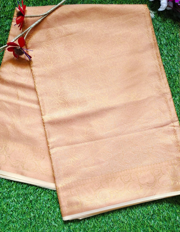 Golden Semi Silk Saree