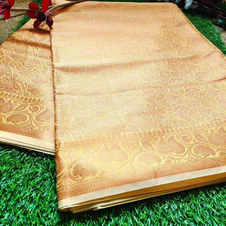 Golden Semi Silk Saree