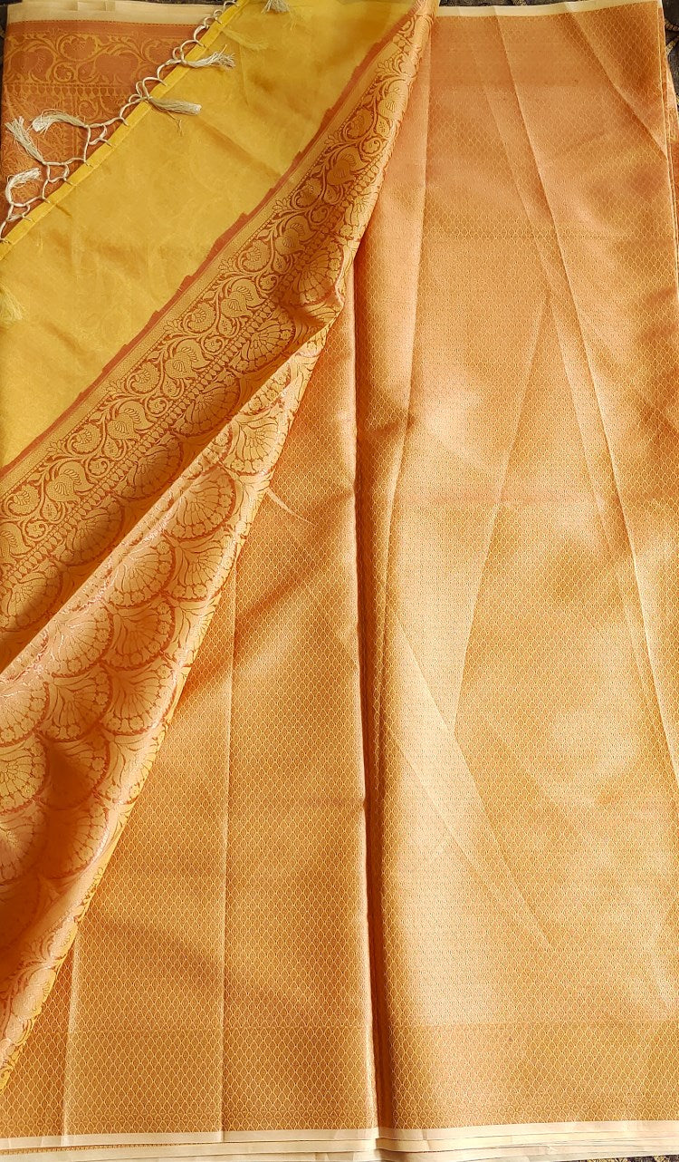 Golden Semi Silk Saree