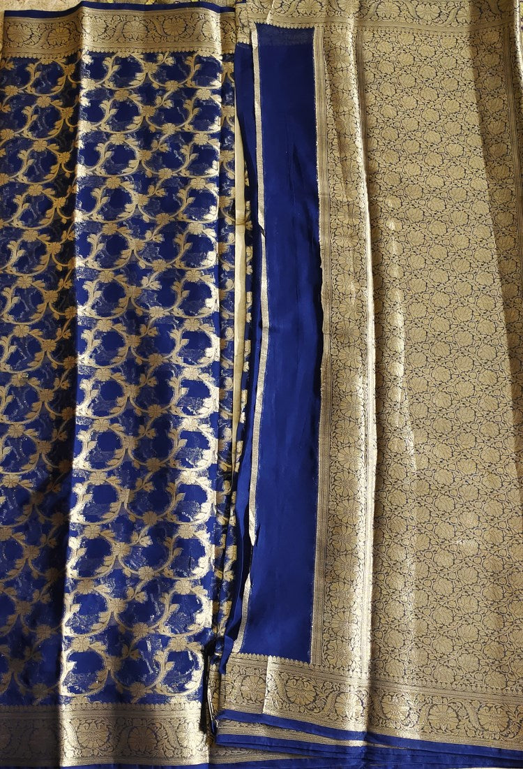 Semi Georgette Jaal Saree