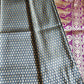 Grey Semi Banarasi Saree