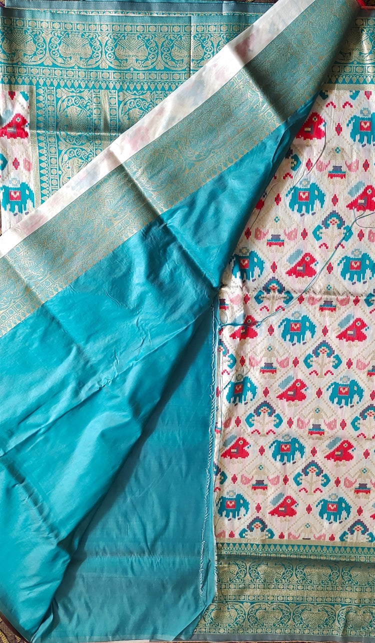 Patola Soft Kanchi Silk Saree