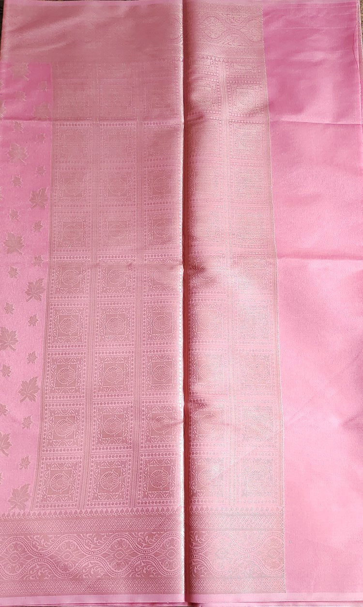 Pink Semi Organza Saree