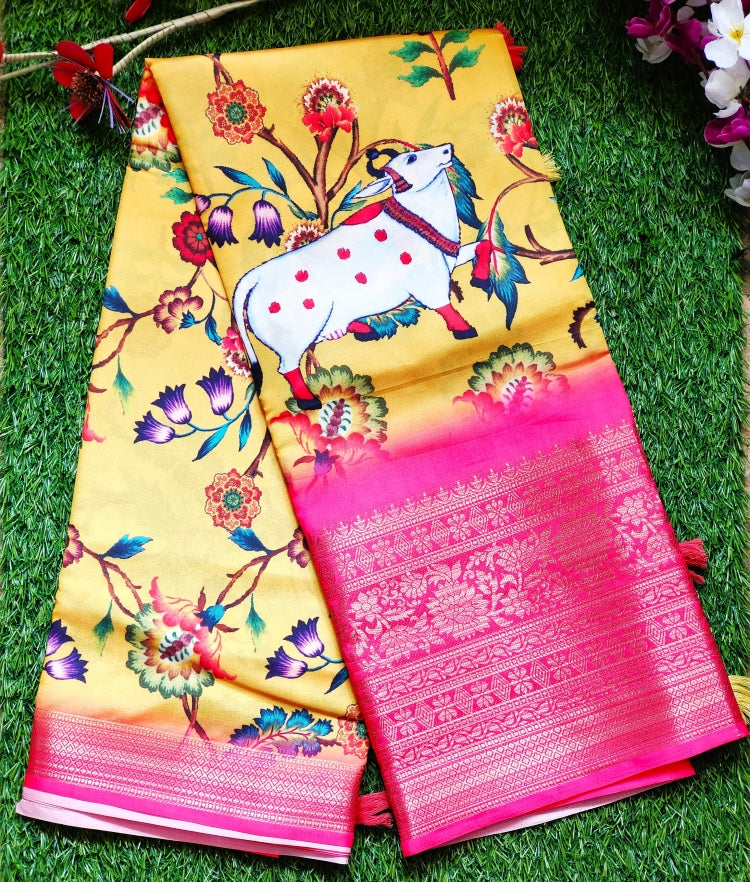 Banarasi Kalamkari Silk