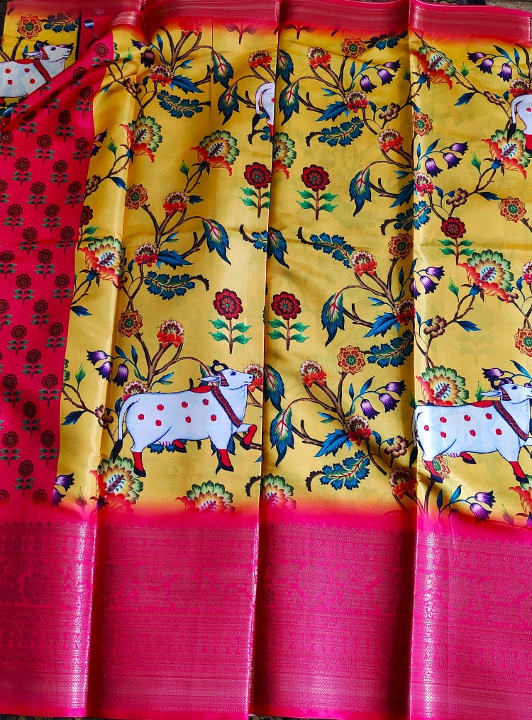 Banarasi Kalamkari Silk