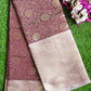 Deep Purple Tanchui Silk Saree