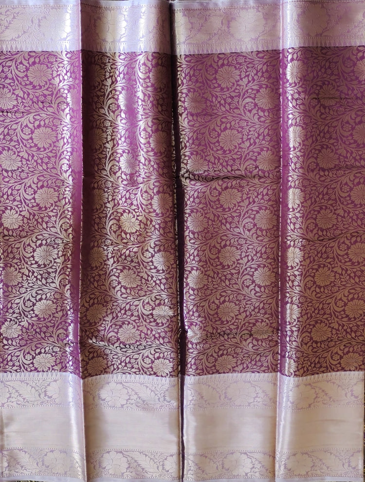 Deep Purple Tanchui Silk Saree