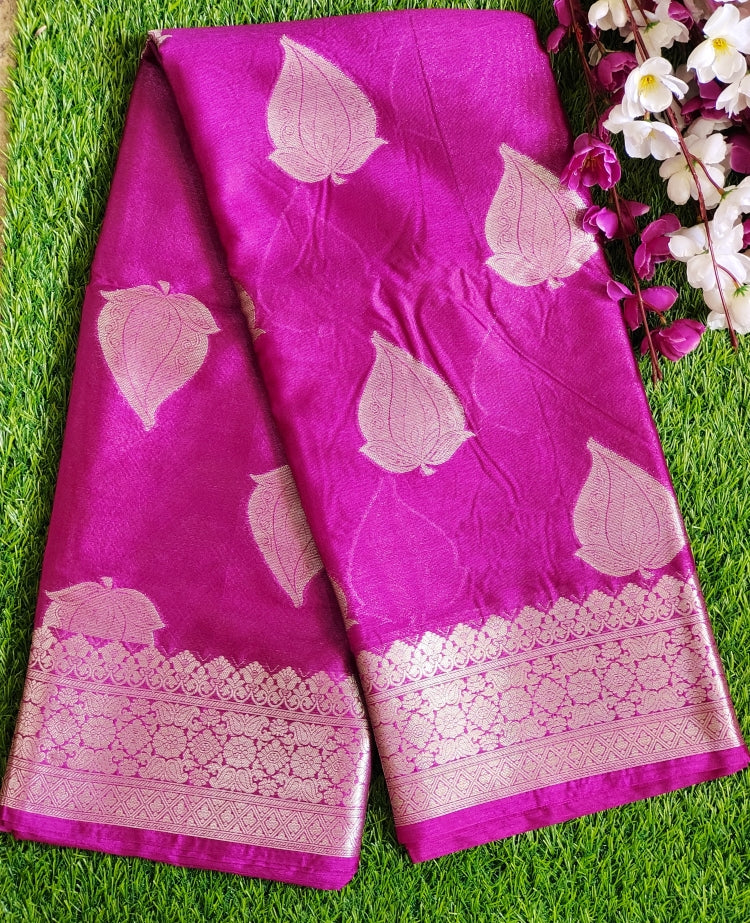 Rani Pink Warm Silk Saree