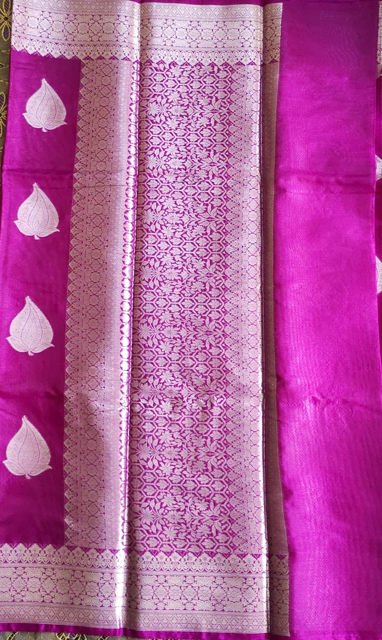 Rani Pink Warm Silk Saree