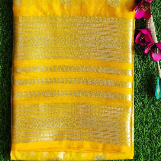 Yellow Wam Silk Saree