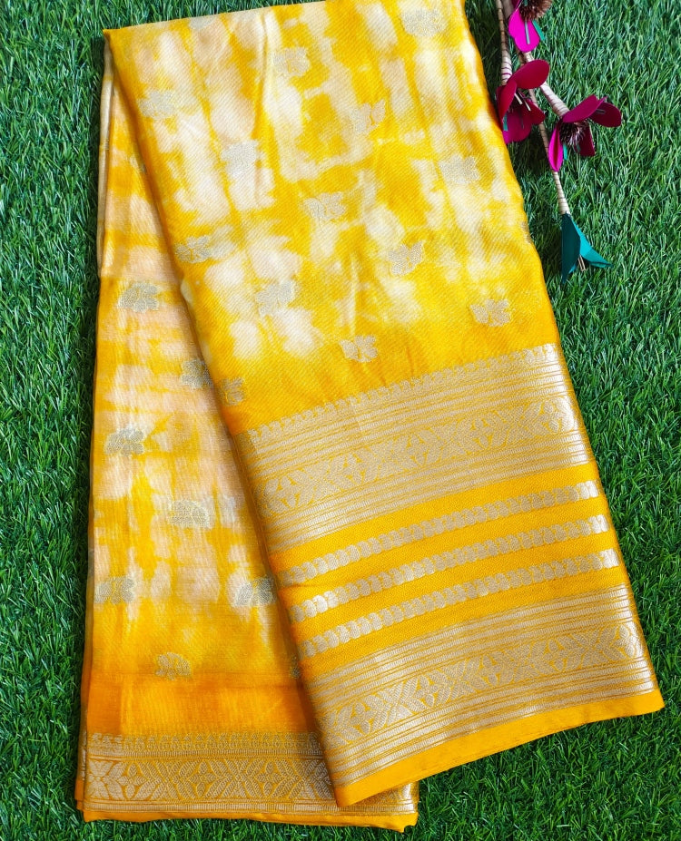 Yellow Wam Silk Saree