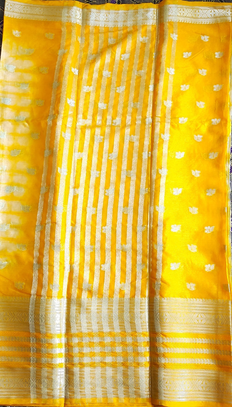 Yellow Wam Silk Saree