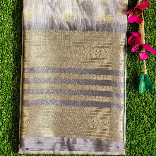 Grey Wam Silk Saree