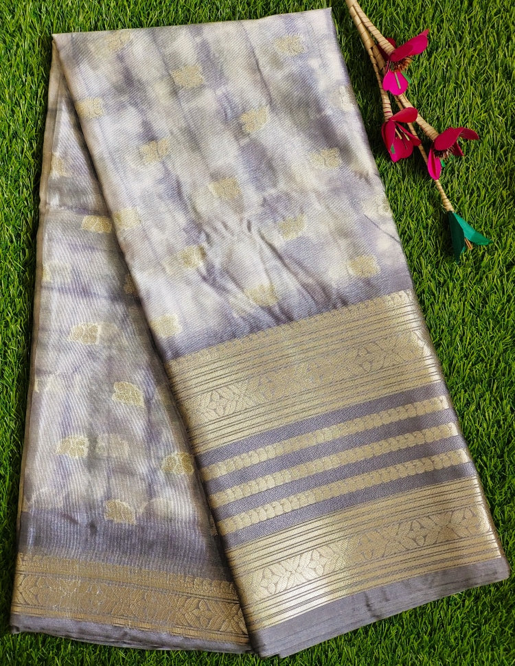 Grey Wam Silk Saree