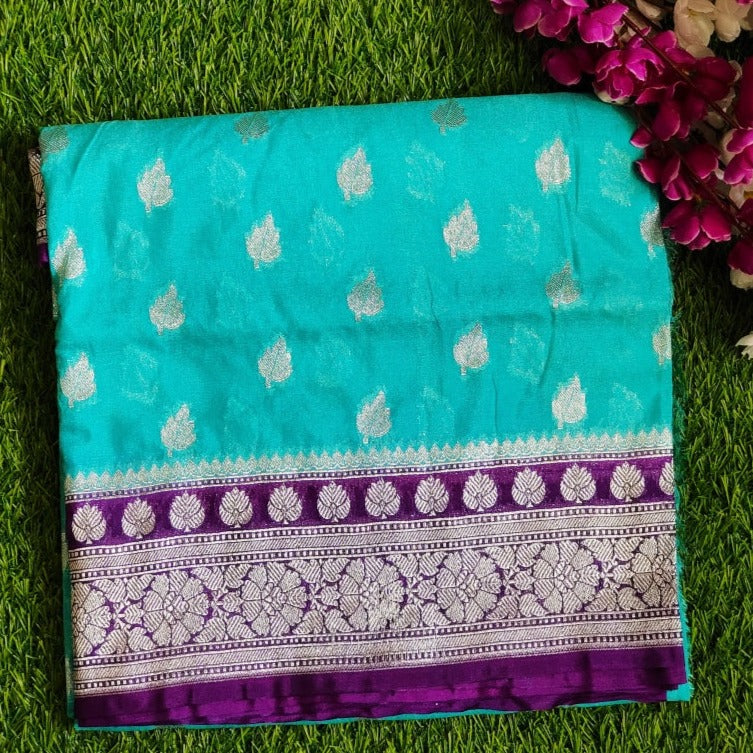 Handwoven Banarasi Katan Georgette Saree