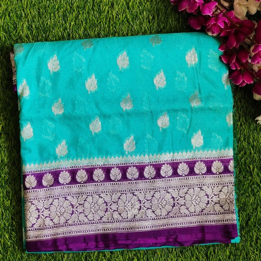 Handwoven Banarasi Katan Georgette Saree