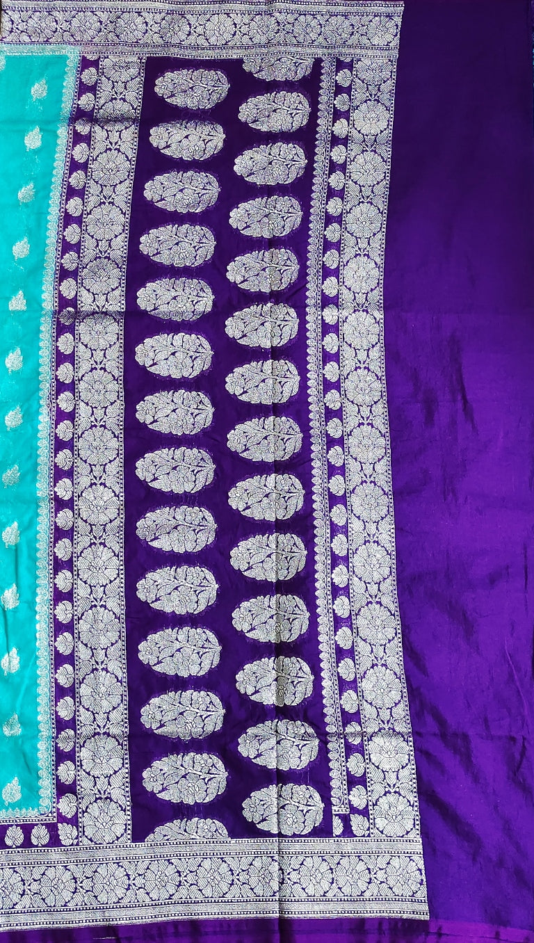 Handwoven Banarasi Katan Georgette Saree