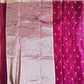 Pink organza embroidered saree
