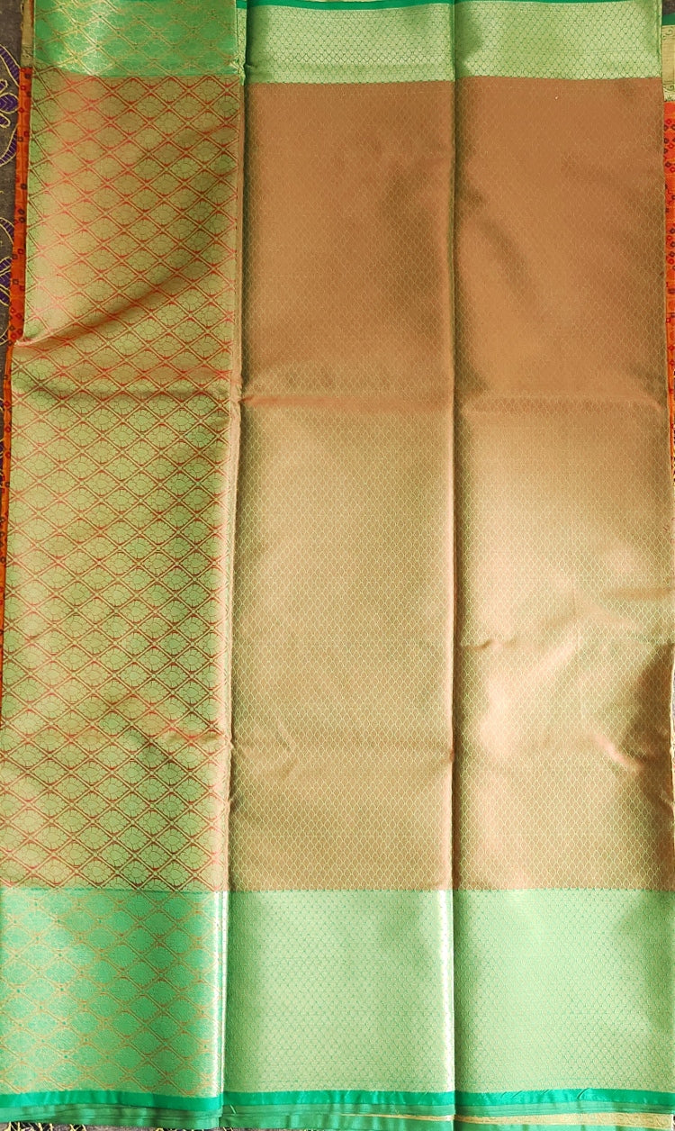 Printed Handwoven Banarasi Kora Muslin Tanchui Saree