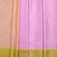Pink and Yellow Banaras Kora Muslin Saree