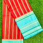 Red Handwoven Banarasi Wam Silk Saree
