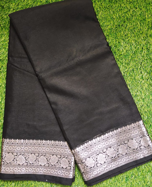 Black Wam Silk Saree