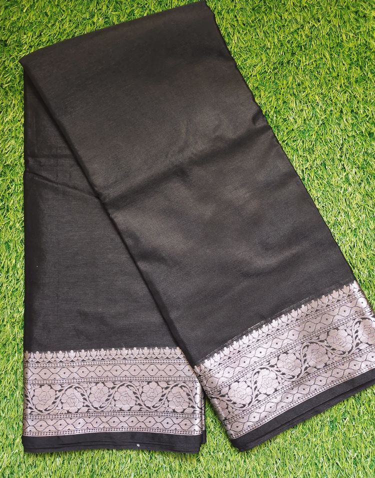 Black Wam Silk Saree