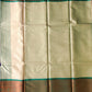 Cream Banaras Kora Muslin Saree