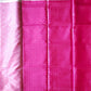 Pink Checks Banaras Kora Muslin Saree