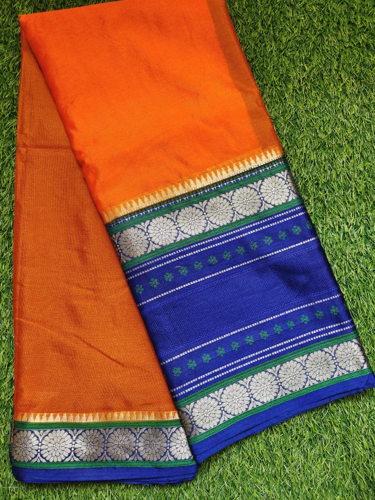 Orange Warm Silk Saree