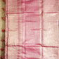 Pink Banarasi Handwoven Crush  Tissue silk Saree