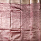 Maroon Banarasi Handwoven Crush Tissue Silk Saree