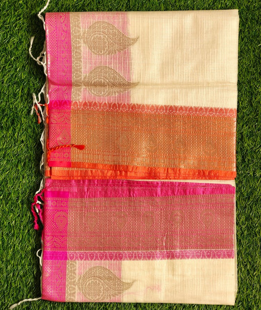 Banarasi Handwoven Kota Chek Saree