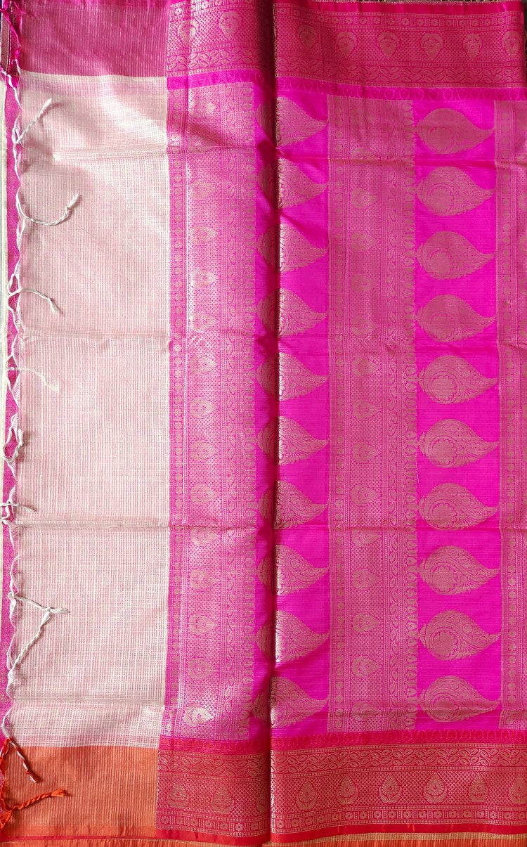 Banarasi Handwoven Kota Chek Saree