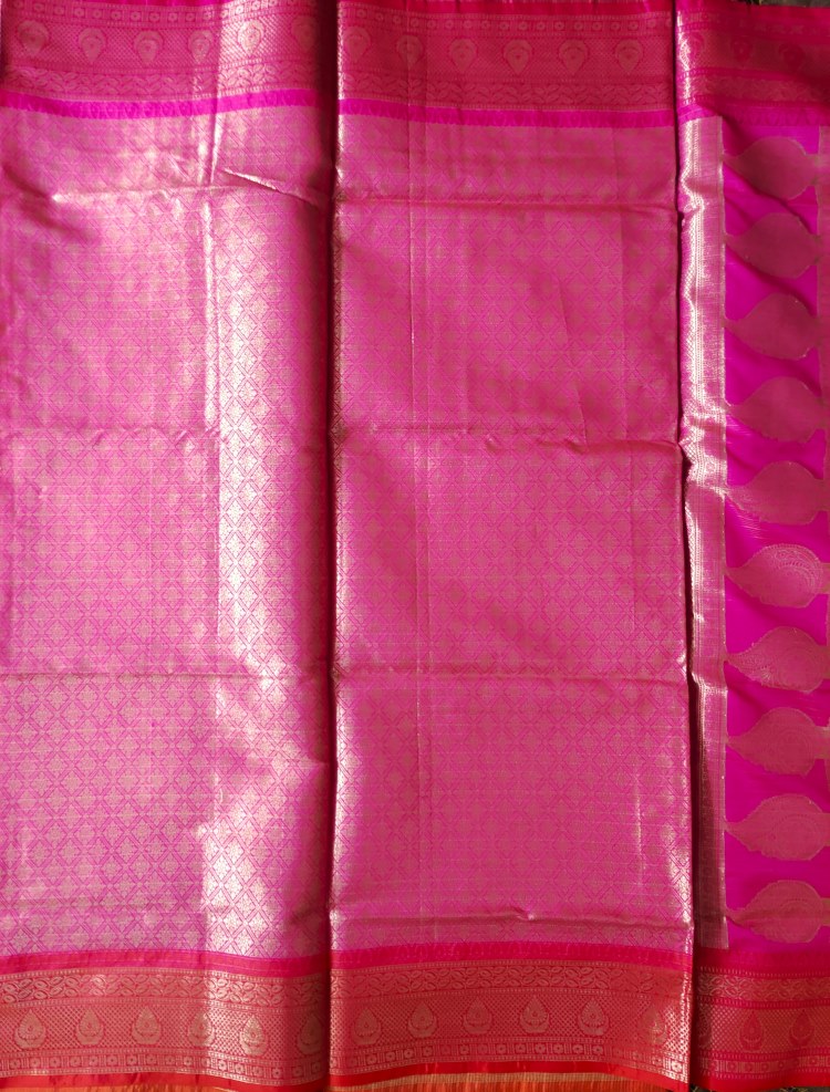 Banarasi Handwoven Kota Chek Saree