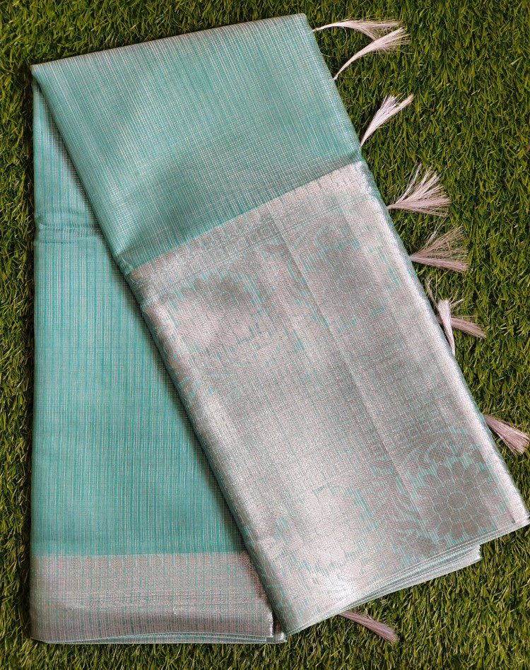 Banarasi Handwoven  Kota Tissue Silk Saree